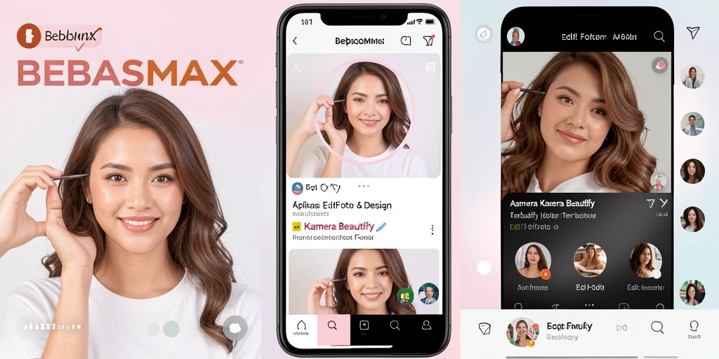 Antarmuka intuitif dan fitur lengkap BEBASMAX untuk edit foto.