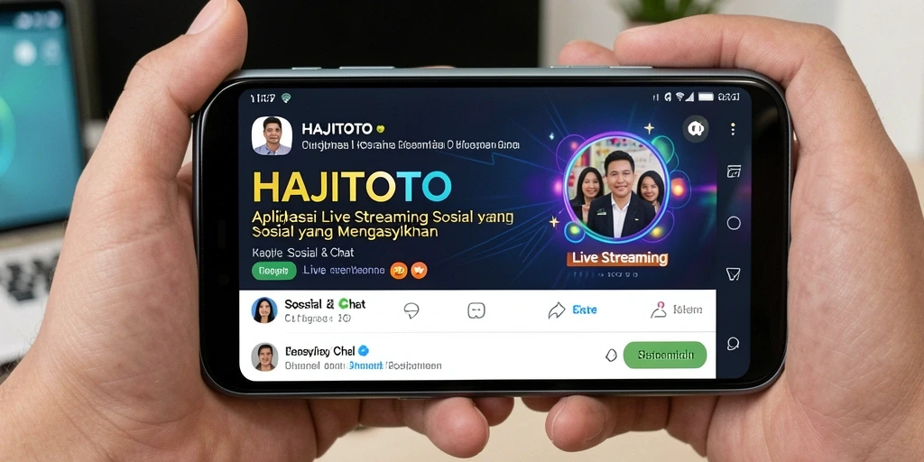 Tangkapan layar Antarmuka HAJITOTO yang menampilkan fungsi Live Streaming.