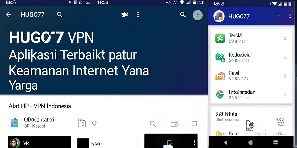 Antarmuka HUGO77 yang mudah digunakan dan fungsional untuk VPN.