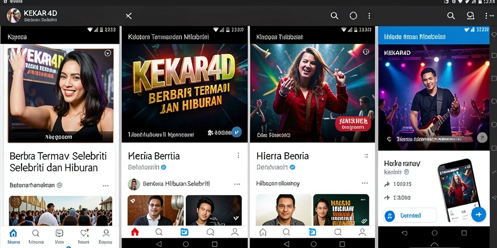 Tampilan antarmuka KEKAR4D yang menarik dan informatif.