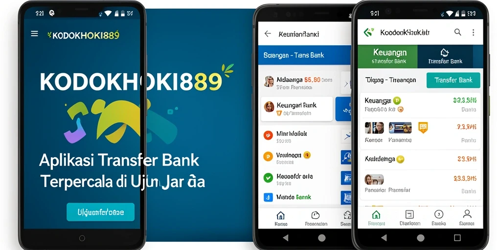 Antarmuka aplikasi KODOKHOKI889 untuk transaksi Transfer Bank yang mudah digunakan.