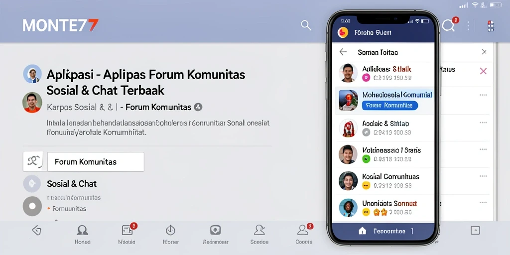 Antarmuka aplikasi MONTE77 yang menarik dan interaktif.