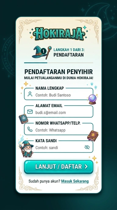 Panduan Membuat Akun Baru di Hokiraja